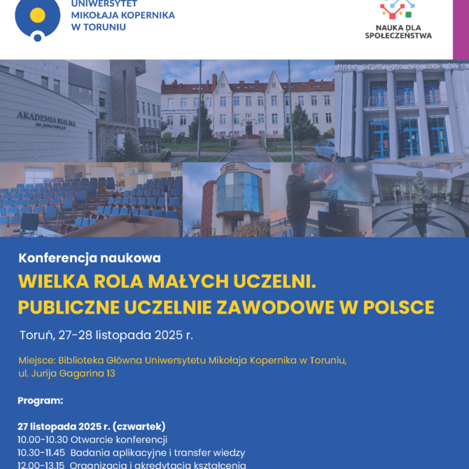 Konferencja naukowa „Wielka Rola-Małych Uczelni. Publiczne uczelnie zawodowe w Polsce”